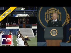 Read more about the article Biden CREEPS OUT Entire Naval Academy with Weird Microphone Trick