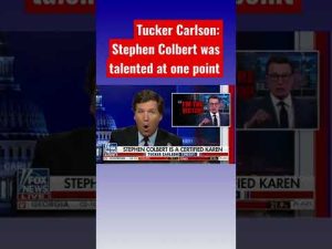 Read more about the article Tucker Carlson rips Stephen Colbert as a ‘Karen’ #shorts