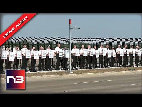 You are currently viewing BEWARE: 1300 Airline Pilots Seen Standing Outside Protesting What’s About To Hit This Summer