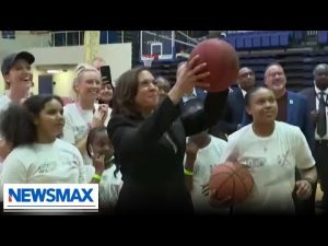 Read more about the article WATCH: Kamala Harris misses five baskets at school event | Reaction | ‘American Agenda’