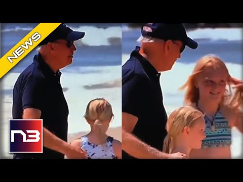 You are currently viewing Video Catches Biden RED HANDED Touching Little Girl On The Back On The Beach