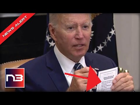 You are currently viewing Biden Accidentally REVEALS His Cheat Sheat And It’s So Embarassingly Stupid