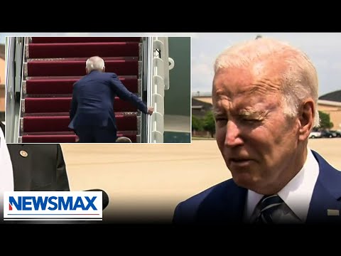 You are currently viewing WATCH: President Biden trips up stairs, holds “both parties” accountable for gun violence