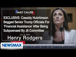 Read more about the article REPORT: Cassidy Hutchinson begged senior Trump officials for financial support | Greg Kelly Reports