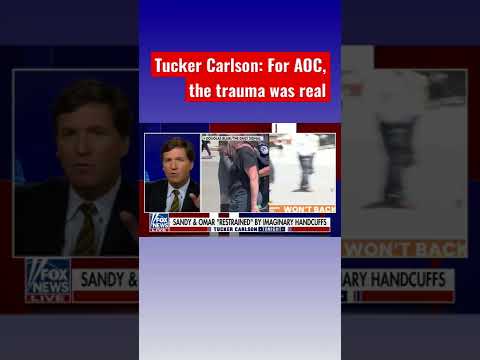 You are currently viewing Tucker Carlson: AOC and Ilhan Omar were put in invisible handcuffs #shorts