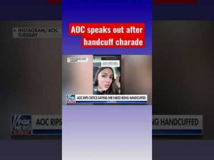 Read more about the article AOC responds to accusations she faked being handcuffed #shorts