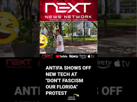 You are currently viewing LOL. Antifa shows of new “protest tech” at “Don’t Fascism Our Florida” event #shorts