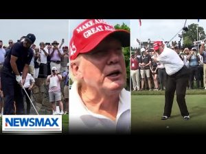 Read more about the article WATCH: Highlights of Donald Trump hosting a LIV Golf event