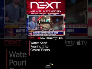 Read more about the article Water Seen Pouring Into Casino Floors #shorts #vegas #lasvegas