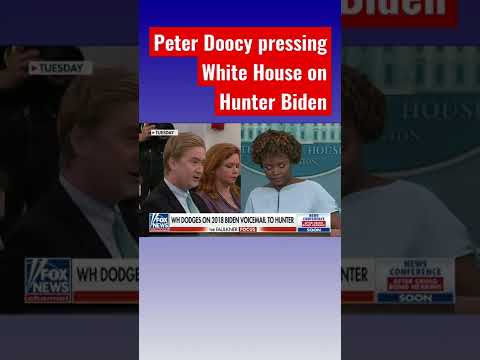 You are currently viewing White House refusing to answer Peter Doocy’s Hunter Biden question #shorts