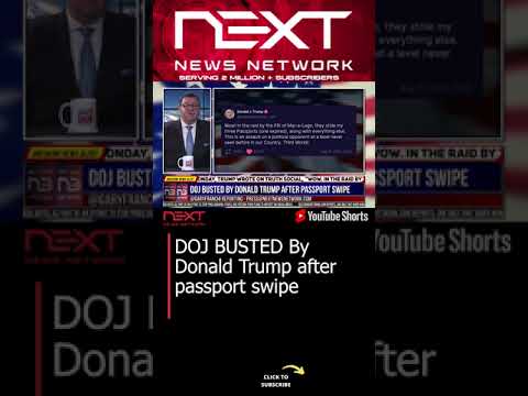 You are currently viewing DOJ BUSTED By Donald Trump after passport swipe #shorts