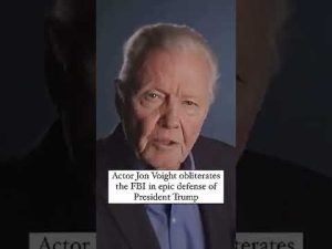 Read more about the article Actor Jon Voight obliterates the FBI in epic defense of President Trump