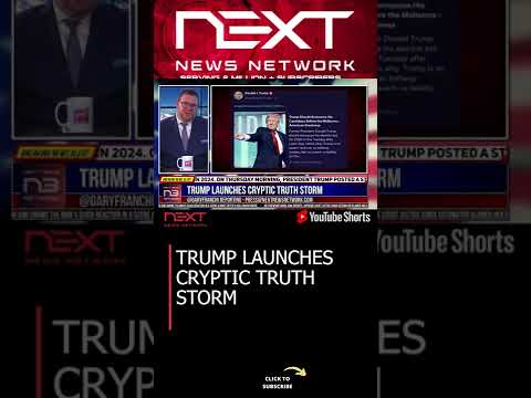 You are currently viewing TRUMP LAUNCHES CRYPTIC TRUTH STORM #shorts