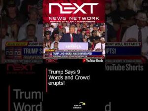 Read more about the article Trump Says 9 Words and Crowd erupts! #shorts