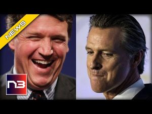 Read more about the article RENT FREE: Newsom Makes Admission About Tucker Carlson That Will Have Him In Stitches