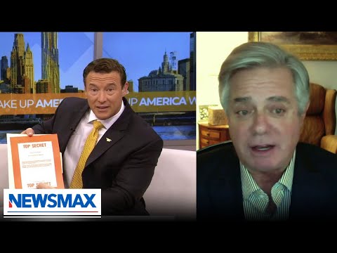 You are currently viewing WATCH: Newsmax host reveals folder marked ‘Top Secret’ | ‘Wake Up America’