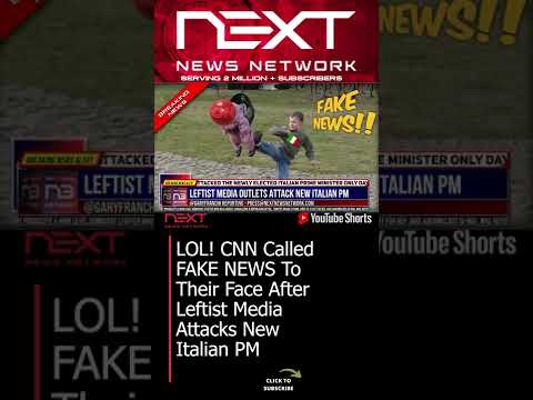 You are currently viewing LOL! CNN Called FAKE NEWS To Their Face After Leftist Media Attacks New Italian PM #shorts