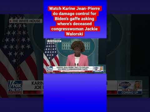 You are currently viewing Karine Jean-Pierre responds to Biden’s ‘Where’s Jackie’ gaffe #shorts