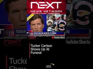 Read more about the article Tucker Carlson Shows Up At Funeral #shorts