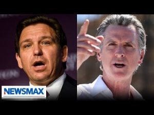 Read more about the article Rob Schmitt: Newsom’s family supports DeSantis?!