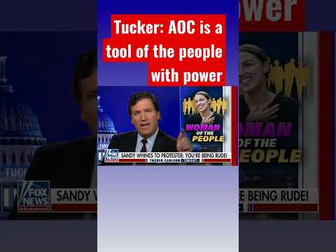 You are currently viewing Tucker: AOC protesters used her tactics against her #shorts