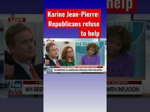 Read more about the article Karine Jean-Pierre: Republicans refuse to be partners with us on the economy