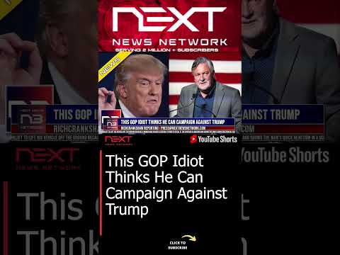 You are currently viewing This GOP Idiot Thinks He Can Campaign Against Trump #shorts