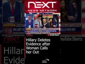 Read more about the article Hillary Deletes Evidence after Woman Calls her Out #shorts