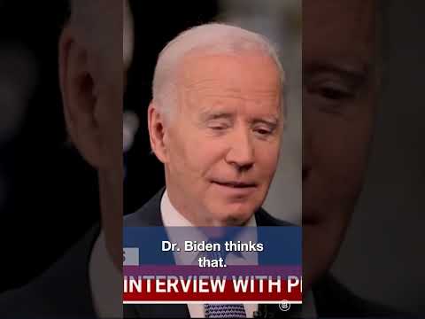 You are currently viewing Did Biden FALL ASLEEP during this interview?! | #shorts