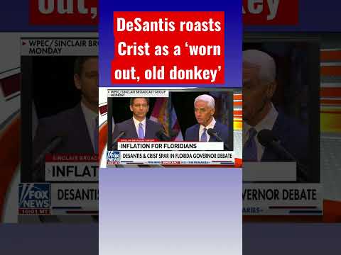 You are currently viewing DeSantis spars with Crist in Florida governor debate #shorts