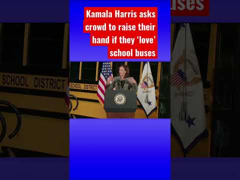 You are currently viewing Kamala Harris mocked for long rant on ‘school buses’ #shorts