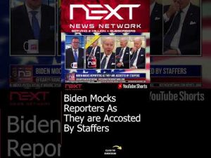 Read more about the article Biden Mocks Reporters As They are Accosted By Staffers #shorts