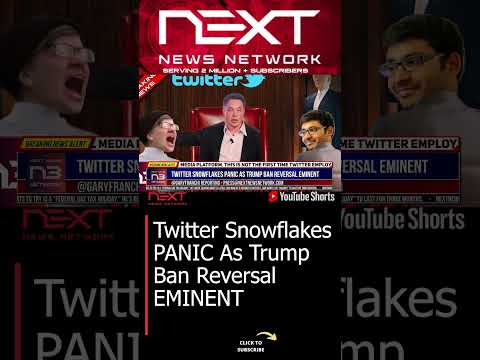 You are currently viewing Twitter Snowflakes PANIC As Trump Ban Reversal EMINENT #shorts