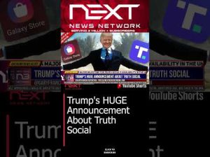 Read more about the article Trump’s HUGE Announcement About Truth Social #shorts