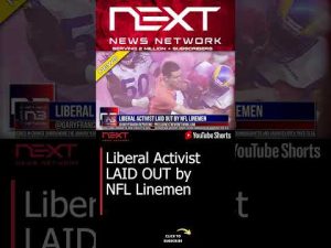 Read more about the article Liberal Activist LAID OUT by NFL Linemen #shorts