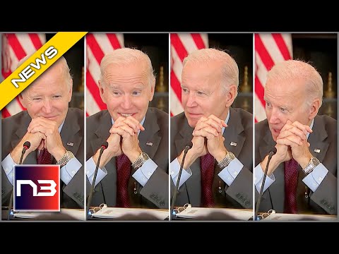 You are currently viewing Biden CAUGHT SMIRKING As His GOONS Shut Out Reporters From Asking Critical Questions