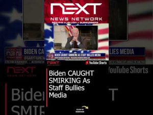 Read more about the article Biden CAUGHT SMIRKING As Staff Bullies Media #shorts