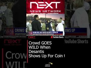 Read more about the article Crowd GOES WILD When Desantis Shows Up For Coin toss #shorts