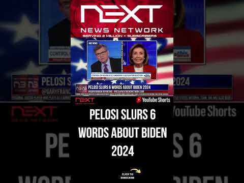 You are currently viewing Pelosi Slurs 6 Words About Biden 2024 #shorts