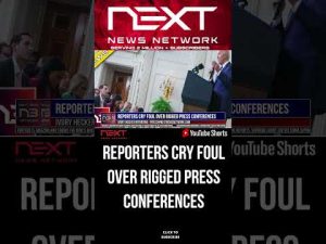 Read more about the article Reporters Cry Foul Over Rigged Press Conferences #shorts