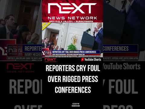 You are currently viewing Reporters Cry Foul Over Rigged Press Conferences #shorts