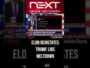 Read more about the article Elon Reinstates Trump, Libs MELTDOWN #shorts