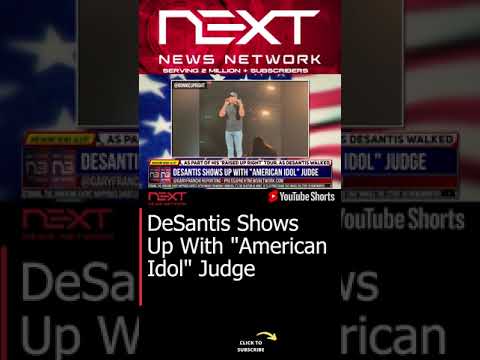 You are currently viewing DeSantis Shows Up With “”American Idol”” Judge #shorts