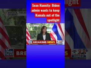 Read more about the article Sean Hannity: Biden keeps sending Kamala farther and farther away #shorts