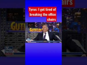 Read more about the article Tyrus shares that he took Gutfeld’s recliner for ‘reparations’ #shorts