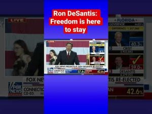 Read more about the article DeSantis’s victory remarks on ‘freedom’ in Florida #shorts