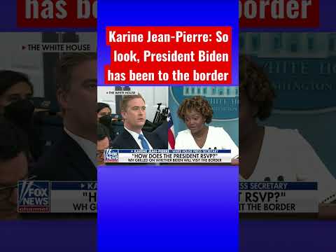 You are currently viewing Peter Doocy presses White House over false claims of Biden border visit #shorts