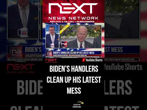 You are currently viewing Biden’s Handlers Clean Up his Latest Mess #shorts