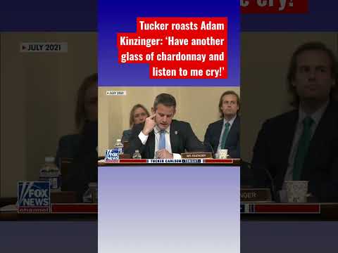 You are currently viewing Tucker roasts ‘weepy man’ Adam Kinzinger #shorts