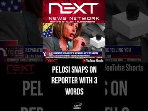 Read more about the article Pelosi SNAPS on Reporter with 3 Words #shorts